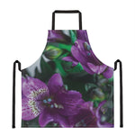 Purple Alstroemeria Print Apron