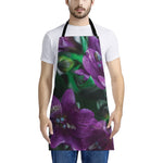 Purple Alstroemeria Print Apron