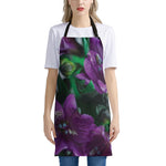 Purple Alstroemeria Print Apron