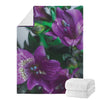 Purple Alstroemeria Print Blanket