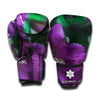 Purple Alstroemeria Print Boxing Gloves