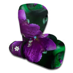 Purple Alstroemeria Print Boxing Gloves