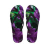 Purple Alstroemeria Print Flip Flops