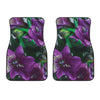 Purple Alstroemeria Print Front Car Floor Mats