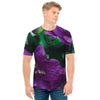 Purple Alstroemeria Print Men's T-Shirt