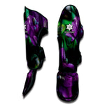 Purple Alstroemeria Print Muay Thai Shin Guard