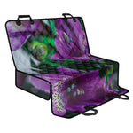 Purple Alstroemeria Print Pet Car Back Seat Cover