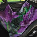 Purple Alstroemeria Print Pet Car Back Seat Cover