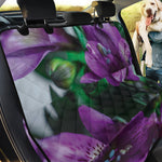 Purple Alstroemeria Print Pet Car Back Seat Cover