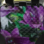 Purple Alstroemeria Print Pet Car Back Seat Cover