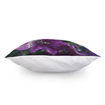 Purple Alstroemeria Print Pillow Cover