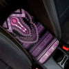 Purple And Black African Dashiki Print Car Center Console Cover