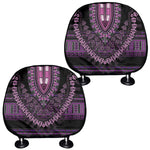 Purple And Black African Dashiki Print Car Headrest Covers