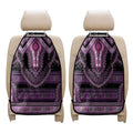 Purple And Black African Dashiki Print Car Seat Organizers