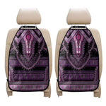 Purple And Black African Dashiki Print Car Seat Organizers
