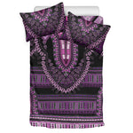 Purple And Black African Dashiki Print Duvet Cover Bedding Set
