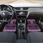 Purple And Black African Dashiki Print Front Car Floor Mats