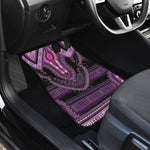 Purple And Black African Dashiki Print Front Car Floor Mats