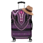 Purple And Black African Dashiki Print Luggage Cover