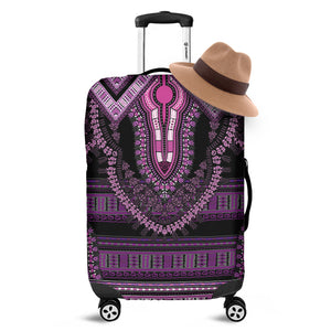 Purple And Black African Dashiki Print Luggage Cover