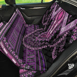 Purple And Black African Dashiki Print Pet Car Back Seat Cover