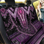 Purple And Black African Dashiki Print Pet Car Back Seat Cover