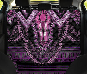 Purple And Black African Dashiki Print Pet Car Back Seat Cover