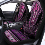 Purple And Black African Dashiki Print Universal Fit Car Seat Covers
