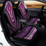 Purple And Black African Dashiki Print Universal Fit Car Seat Covers