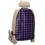 Purple And Black Buffalo Check Print Car Seat Organizers