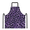 Purple And Black Cheetah Print Apron