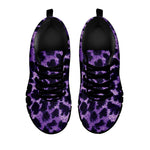 Purple And Black Cheetah Print Black Sneakers