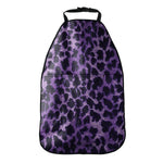 Purple And Black Cheetah Print Car Seat Organizers