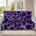 Purple And Black Cheetah Print Futon Protector