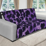 Purple And Black Cheetah Print Futon Protector