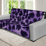 Purple And Black Cheetah Print Futon Protector