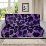 Purple And Black Cheetah Print Futon Protector