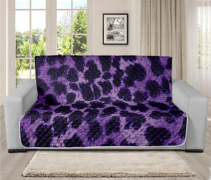 Purple And Black Cheetah Print Futon Protector