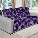 Purple And Black Cheetah Print Futon Protector