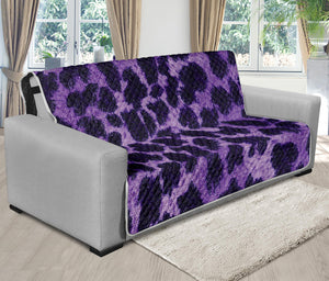 Purple And Black Cheetah Print Futon Protector