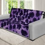 Purple And Black Cheetah Print Futon Protector