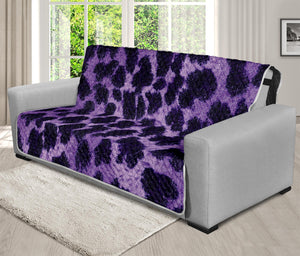 Purple And Black Cheetah Print Futon Protector