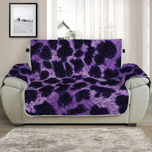 Purple And Black Cheetah Print Half Sofa Protector