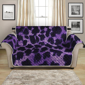 Purple And Black Cheetah Print Loveseat Protector