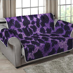 Purple And Black Cheetah Print Loveseat Protector