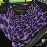 Purple And Black Cheetah Print Pet Car Back Seat Cover