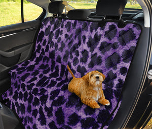 Purple And Black Cheetah Print Pet Car Back Seat Cover