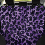 Purple And Black Cheetah Print Pet Car Back Seat Cover