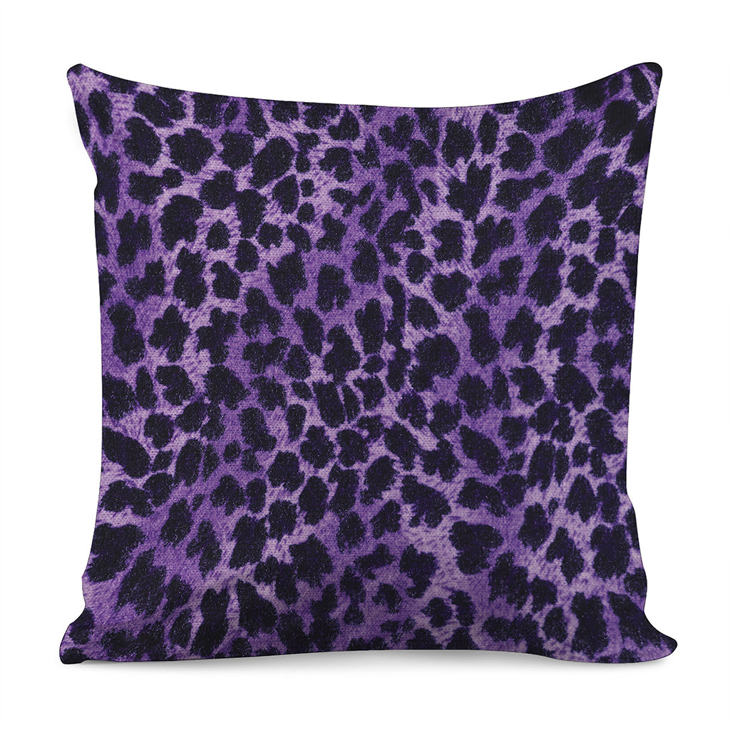 Purple And Black Cheetah Print Pillow Cover