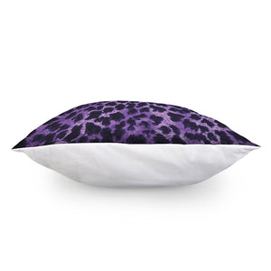 Purple And Black Cheetah Print Pillow Cover